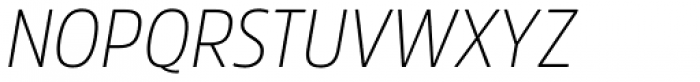 Amsi Pro Narrow ExtraLight Italic Font UPPERCASE