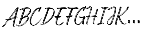 Amslow Brush Regular Font UPPERCASE