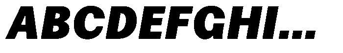 Amsterdam Grotesk Black Italic Font UPPERCASE