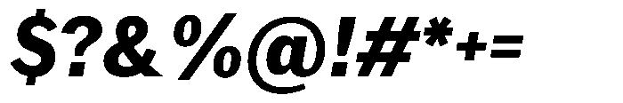 Amsterdam Grotesk Bold Italic Font OTHER CHARS