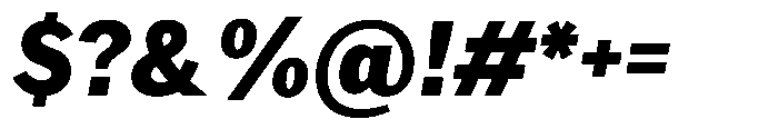 Amsterdam Grotesk Extra Bold Italic Font OTHER CHARS