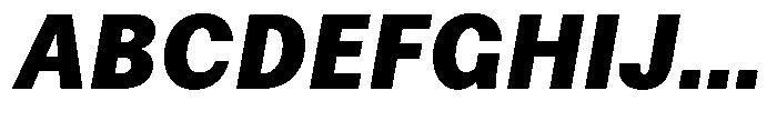 Amsterdam Grotesk Extra Bold Italic Font UPPERCASE