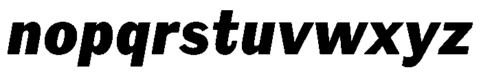 Amsterdam Grotesk Extra Bold Italic Font LOWERCASE