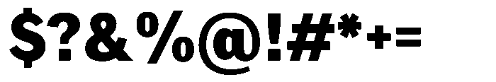 Amsterdam Grotesk Extra Bold Font OTHER CHARS