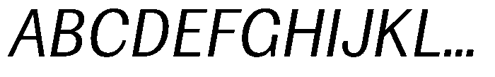 Amsterdam Grotesk Extra Light Italic Font UPPERCASE