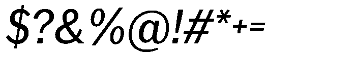 Amsterdam Grotesk Light Italic Font OTHER CHARS