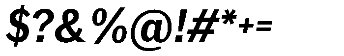 Amsterdam Grotesk Medium Italic Font OTHER CHARS