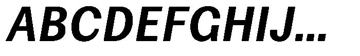 Amsterdam Grotesk Medium Italic Font UPPERCASE