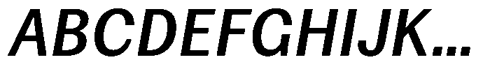 Amsterdam Grotesk Regular Italic Font UPPERCASE