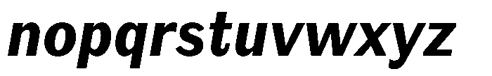 Amsterdam Grotesk Semi Bold Italic Font LOWERCASE