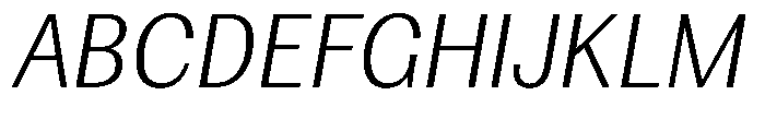 Amsterdam Grotesk Thin Italic Font UPPERCASE