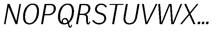 Amsterdam Grotesk Thin Italic Font UPPERCASE