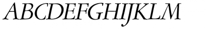 Amsterdamer Garamont Pro Italic Font UPPERCASE