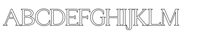 Amstir Outline Font UPPERCASE