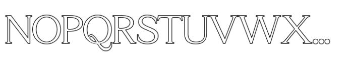 Amstir Outline Font UPPERCASE