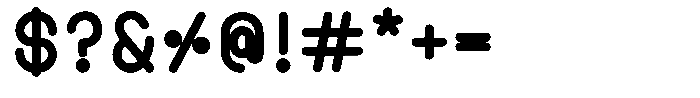Amu Black Font OTHER CHARS