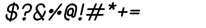 Amu Bold Italic Font OTHER CHARS