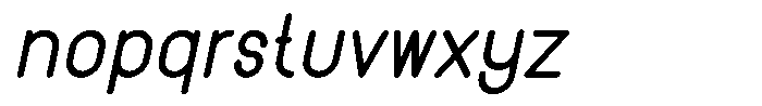 Amu Bold Italic Font LOWERCASE