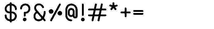 Amu Bold Font OTHER CHARS