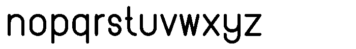 Amu Bold Font LOWERCASE