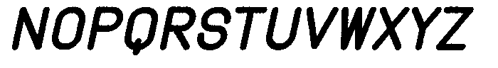 Amu Distort Black Italic Font UPPERCASE