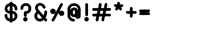 Amu Distort Black Font OTHER CHARS