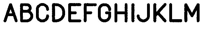 Amu Distort Black Font UPPERCASE