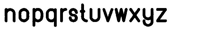 Amu Distort Black Font LOWERCASE