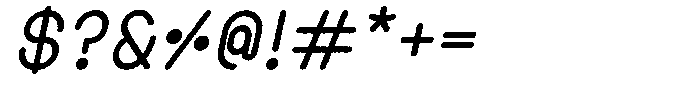 Amu Distort Bold Italic Font OTHER CHARS