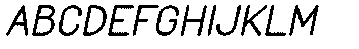 Amu Distort Bold Italic Font UPPERCASE