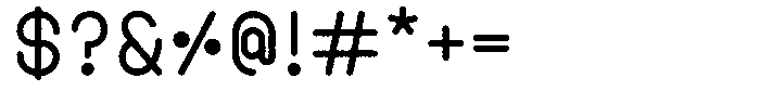 Amu Distort Bold Font OTHER CHARS