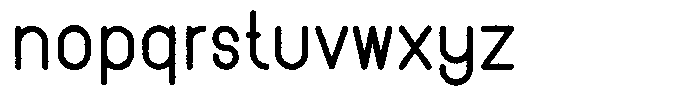 Amu Distort Bold Font LOWERCASE