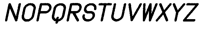 Amu Distort Extra Bold Italic Font UPPERCASE