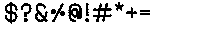 Amu Distort Extra Bold Font OTHER CHARS