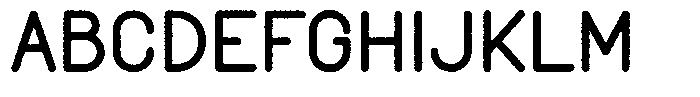 Amu Distort Extra Bold Font UPPERCASE