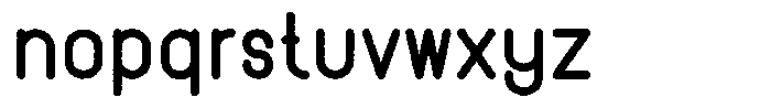 Amu Distort Extra Bold Font LOWERCASE