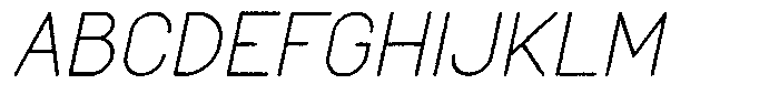 Amu Distort Italic Font UPPERCASE
