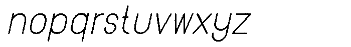Amu Distort Italic Font LOWERCASE