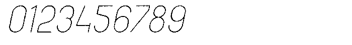 Amu Distort Light Italic Font OTHER CHARS