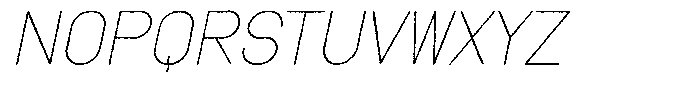 Amu Distort Light Italic Font UPPERCASE