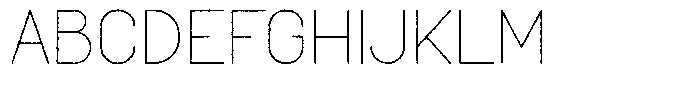 Amu Distort Light Font UPPERCASE