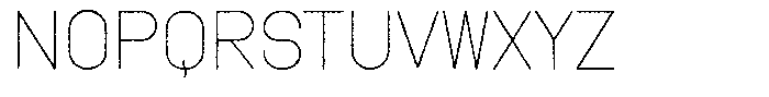 Amu Distort Light Font UPPERCASE