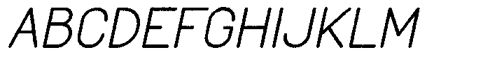 Amu Distort Medium Italic Font UPPERCASE