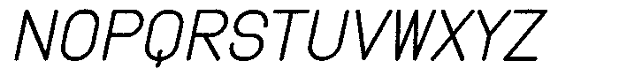 Amu Distort Medium Italic Font UPPERCASE