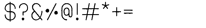 Amu Distort Regular Font OTHER CHARS