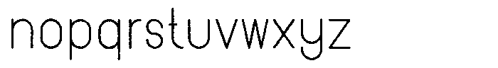 Amu Distort Regular Font LOWERCASE