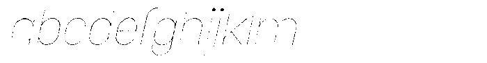 Amu Distort Thin Italic FONT