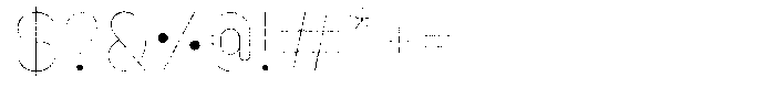 Amu Distort Thin Font OTHER CHARS