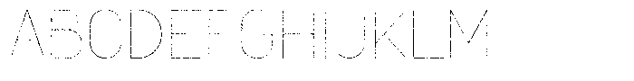 Amu Distort Thin Font UPPERCASE