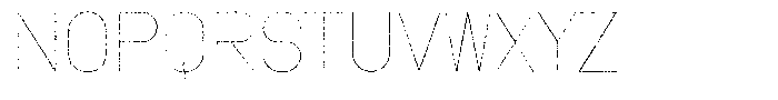 Amu Distort Thin Font UPPERCASE